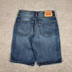Levis 541 Jean Short Mens 29 Athletic‎ Fit Dark Wash Blue Denim Stretch Faded
